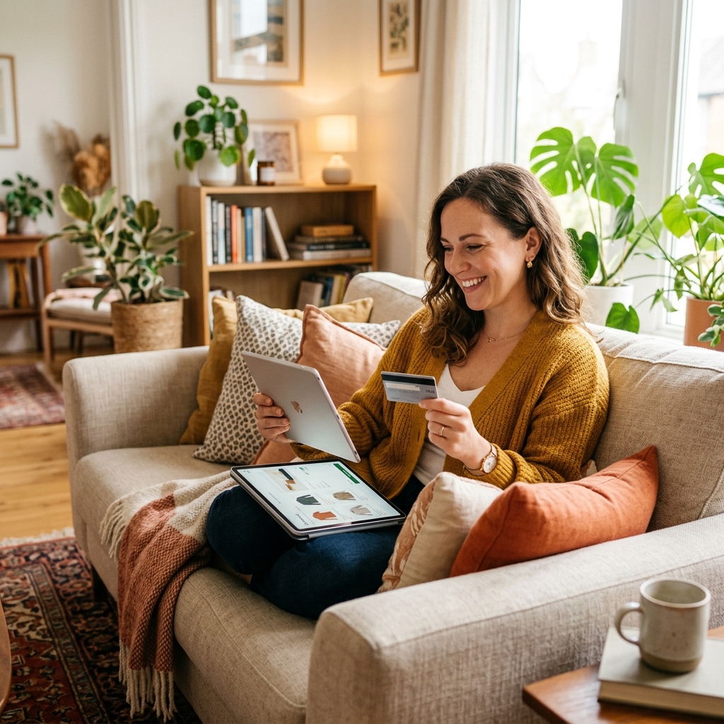 Woman ordering zusott subscription